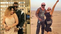 Left: Zari with Platinumz. Zari and Shakib.