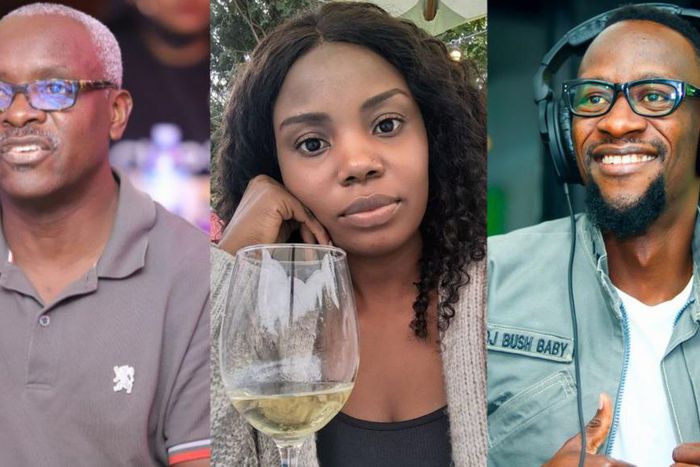 Former Vision Group CEO Robert Kabushenga, Mary Luswata and DJ Bush Baby