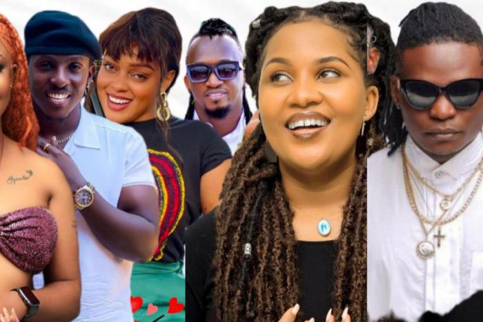 L-R: Lynda Ddane, Mr. Lee, Nabatanzi, Julio, Nampijja, Bobby Lash