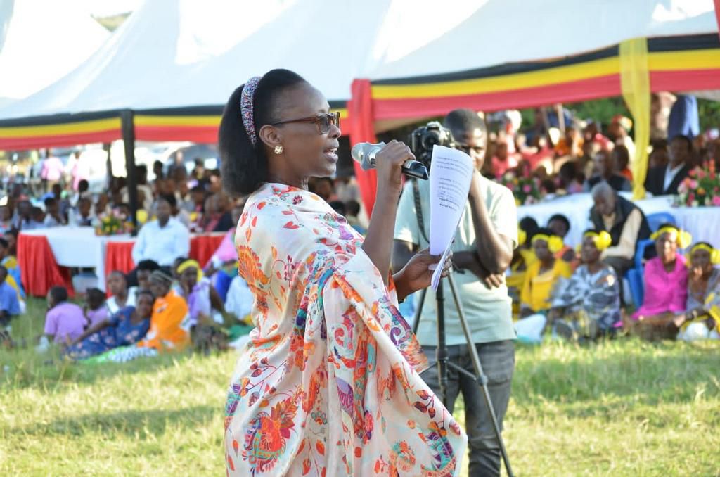 Minister Alice Kaboyo who represented the First Lady at the event