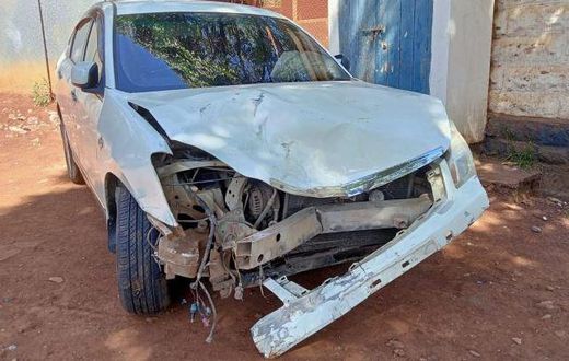 The vehicle rammed into Kiamwangi MCA Kung'u Wanjiku’s car from behind