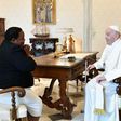 Robinah Nabbanja met Pope Francis at Vatican on Monday July 24