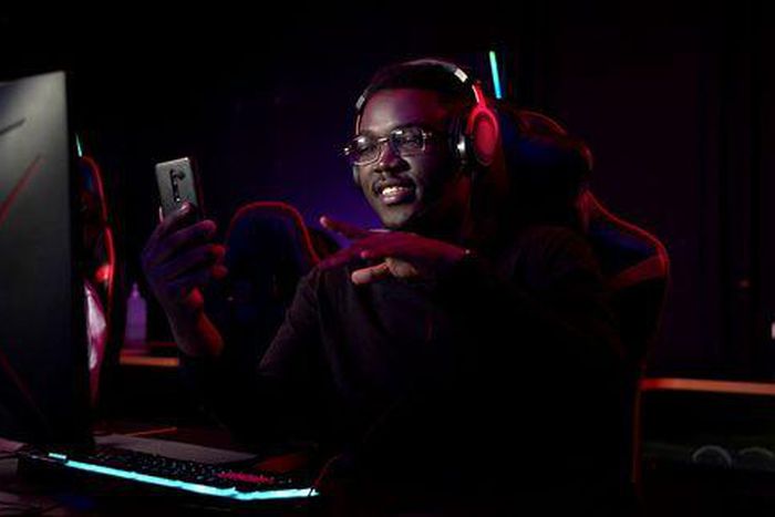 Young man in front of gaming console/Courtesy/Ameyaw Debrah Media