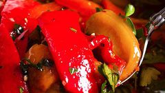 Roasted red bell peppers