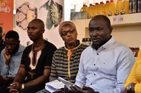 The training participants address the media on Thursday