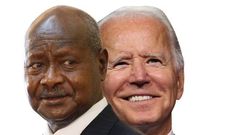 President of Uganda; Yoweri Museveni and the president of the US, Joe Biden
