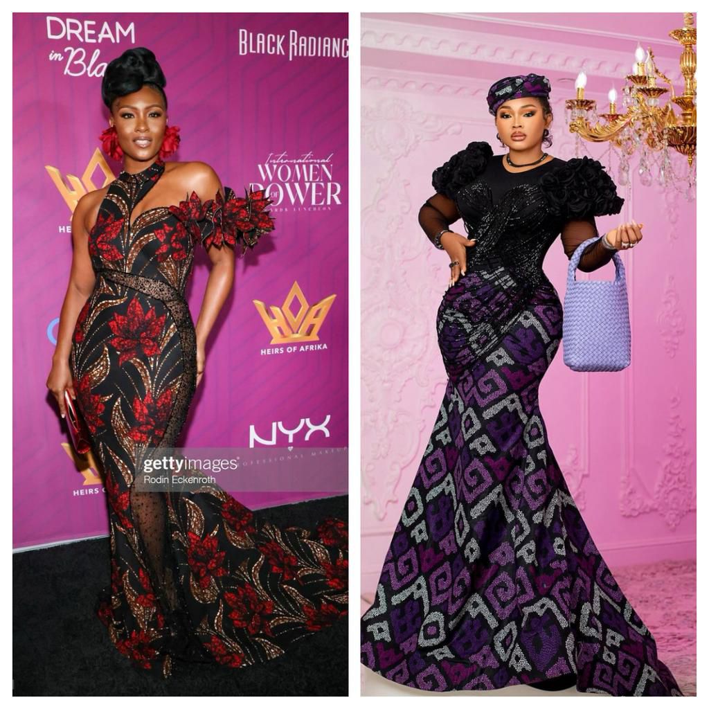 Latest ankara styles - dramatic sleeves [Instagram]
