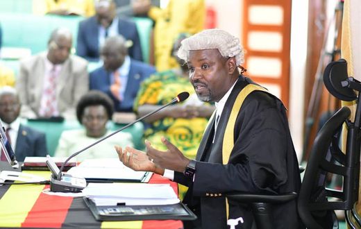 Tayebwa during plenary