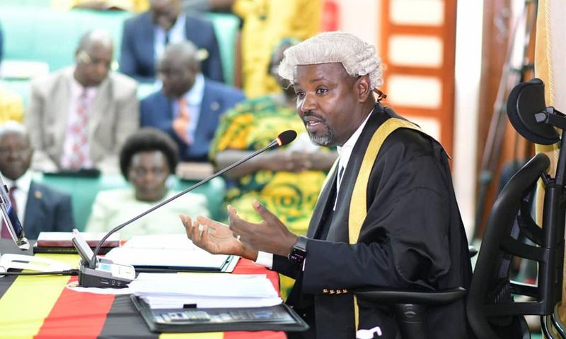 Tayebwa during plenary