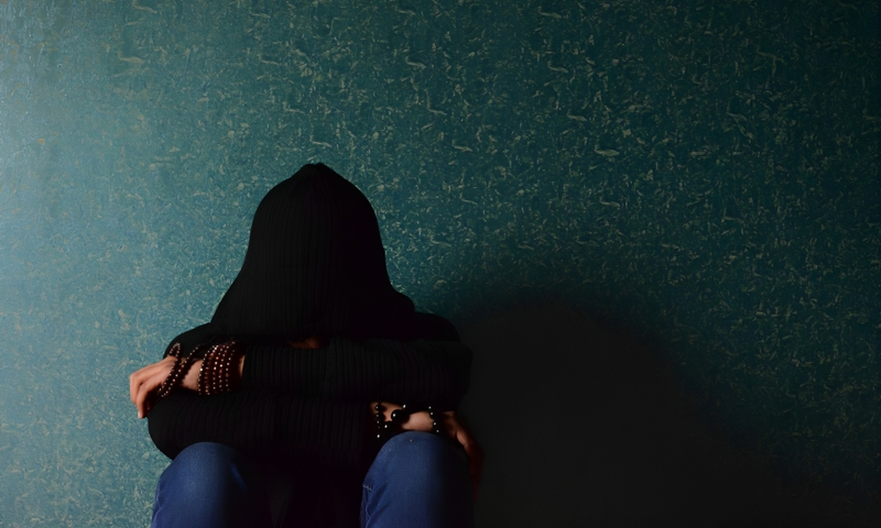 Man depressed