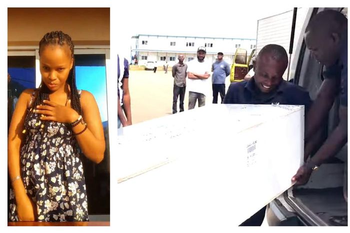 Gloria's body arrived yesterday from Dubai