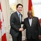 Ghana's president and Canadian prime minister