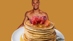 Blood Orange Whole-Wheat pancakes are healthy sweet rewards after morning gym session