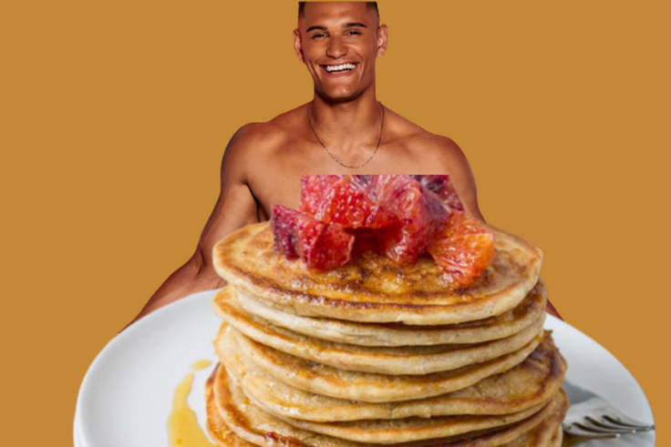 Blood Orange Whole-Wheat pancakes are healthy sweet rewards after morning gym session
