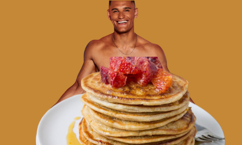 Blood Orange Whole-Wheat pancakes are healthy sweet rewards after morning gym session