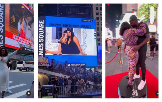 Socialite Juliet Zawedde run multiple ads in Times Square