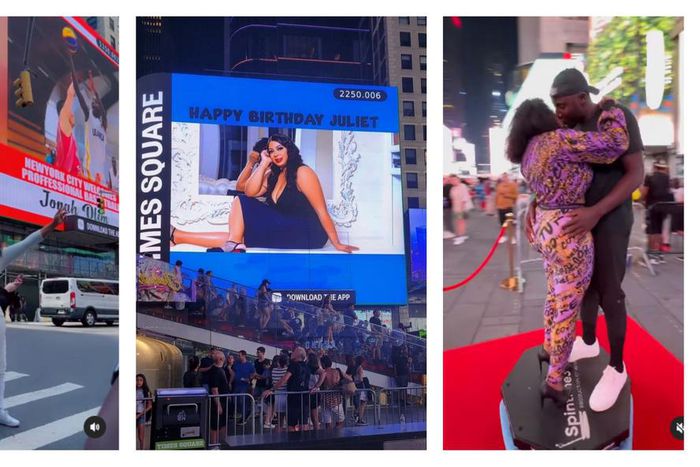 Socialite Juliet Zawedde run multiple ads in Times Square