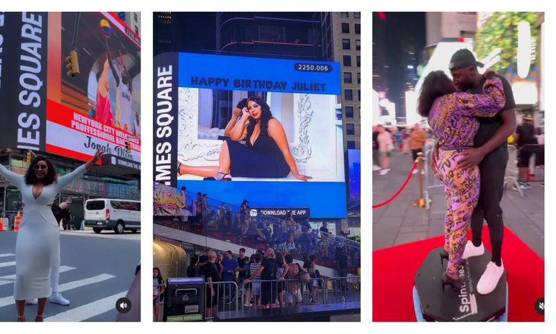 Socialite Juliet Zawedde run multiple ads in Times Square