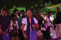 Revelers at the event