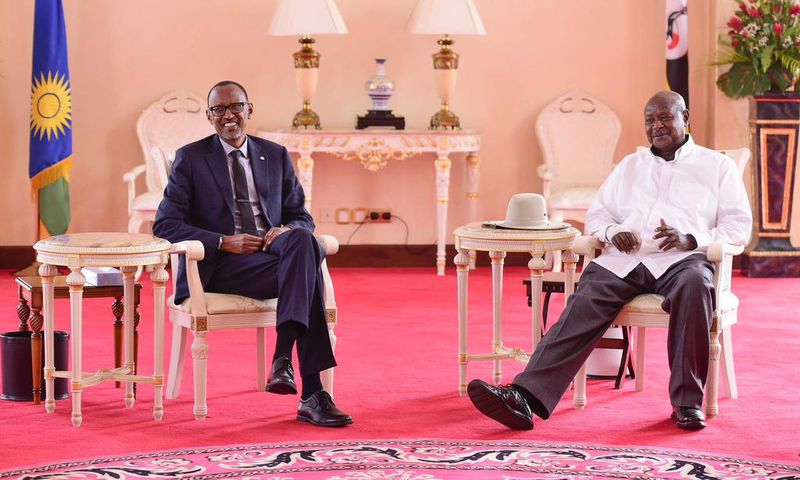 President Paul Kagame and Ugandan President Yoweri Museveni