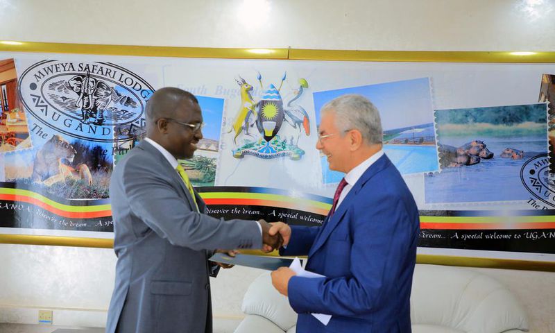Mourad Amokrane, the ambassador-designate of Algeria to Uganda, presented copies of his Letters of Credence to the Minister of State for Foreign Affairs in charge of Regional Affairs, John Mulimba.