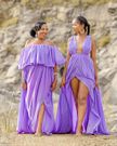 Spice Diana and her mother matching lavender gowns/Instagram