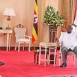 Museveni and Ruto during their meeting on Sunday