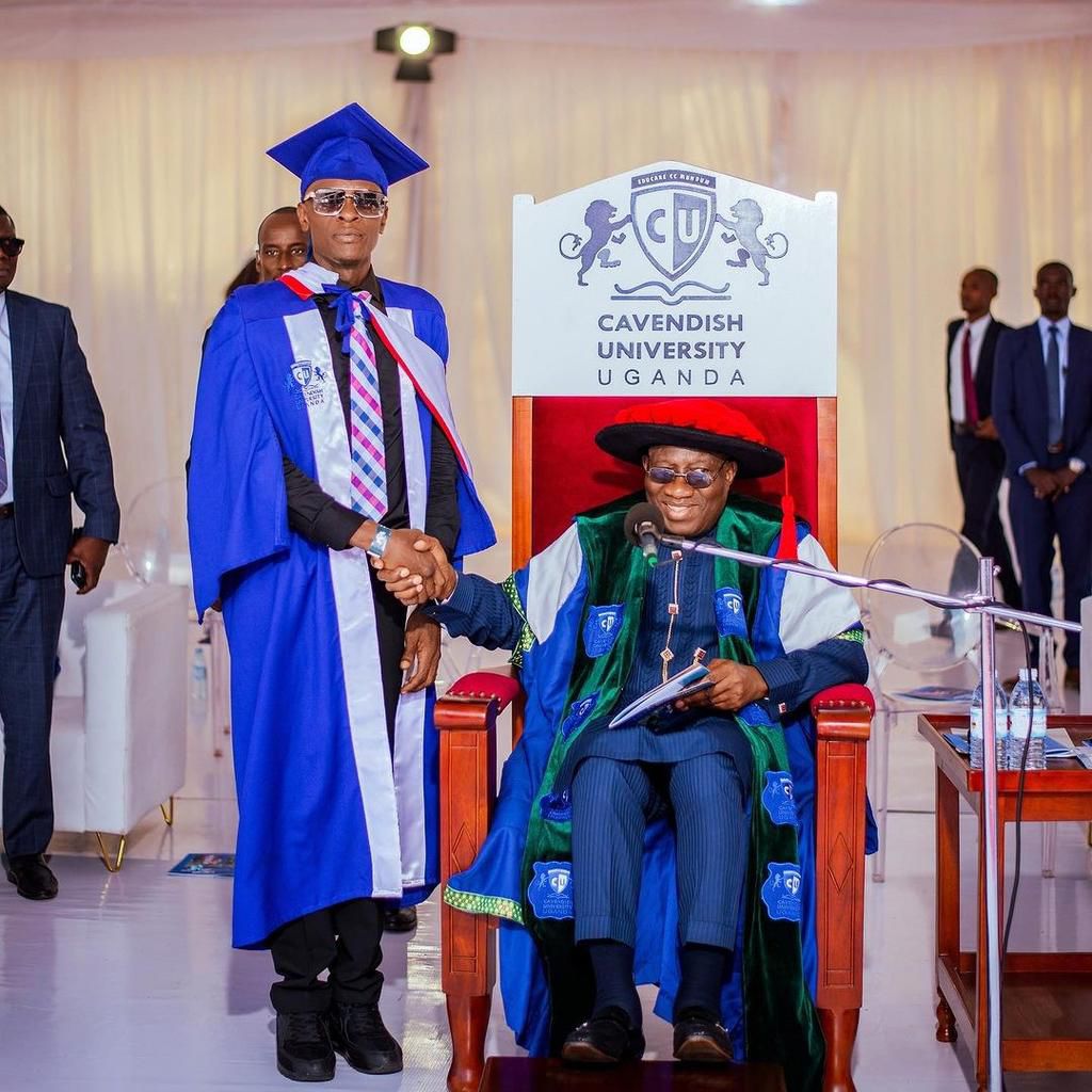 Jose Chameleone yesterday graduated from Cavendish University