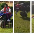 Pallaso fell off a quad bike in a video shoot