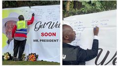 Members of the public can deliver their well wishes to President Museveni