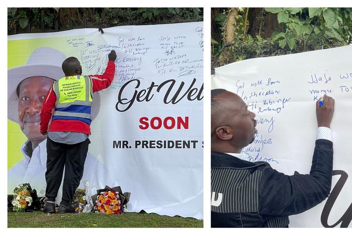 Members of the public can deliver their well wishes to President Museveni