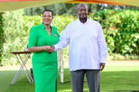 President Yoweri Museveni and Speaker Anitah Among