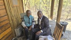On his vacation, the Kabaka was visited by Joseph Ndawula, the Ugandan Ambassador to Namibia.