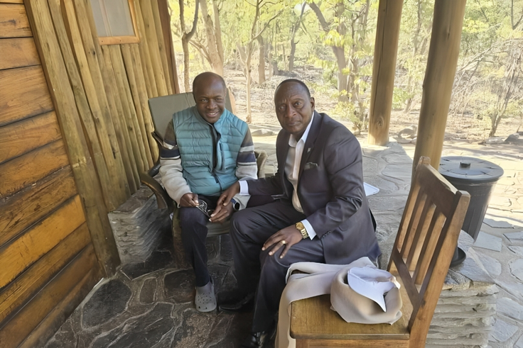 On his vacation, the Kabaka was visited by Joseph Ndawula, the Ugandan Ambassador to Namibia.
