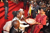 Nabagereka Sylvia Nagginda Luswata graced the wedding