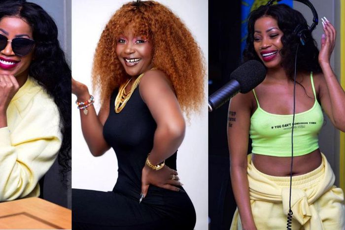 Sheebah Karungi and Anne Kansiime (center)