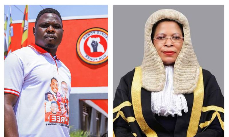 Speaker Anita Among and Francis Zaake