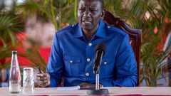 President William Ruto chairing a meeting at State House, Nairobi on March 25, 2024
