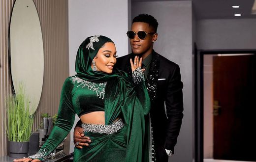 Businesswoman Zari Hassan with her husband Shakib Lutaaya