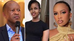 Frank Gashumba, Tina Mukuza and Sheilah Gashumba