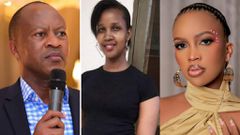Frank Gashumba, Tina Mukuza and Sheilah Gashumba