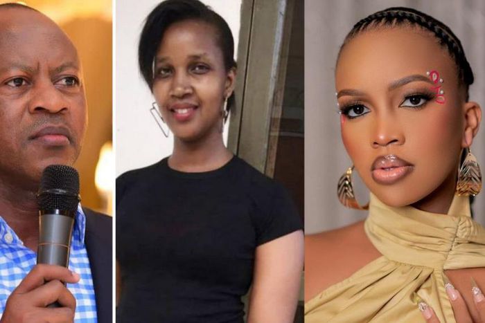 Frank Gashumba, Tina Mukuza and Sheilah Gashumba
