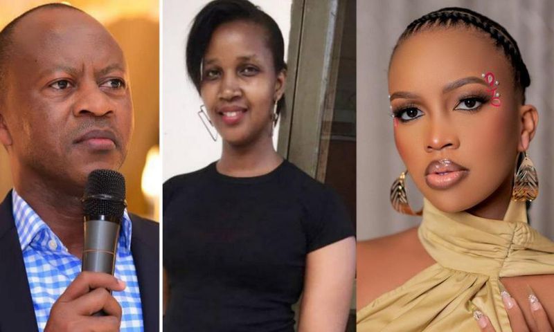 Frank Gashumba, Tina Mukuza and Sheilah Gashumba