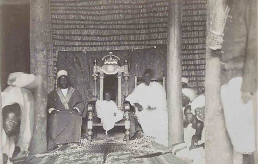 Daudi Chwa on the throne