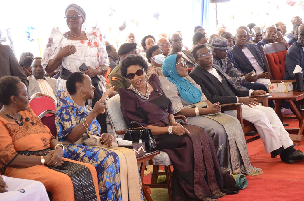 Nnabagereka Sylvia Nagginda and other dignitaries at the 32nd coronation anniversary