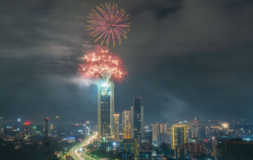 Fireworks display at GTC, Nairobi