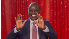 President William Ruto during the New Year's party at Kisii State Lodge