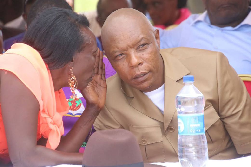Maina Njenga during a prayer meeting held at Kabiruini Showground in Nyeri
