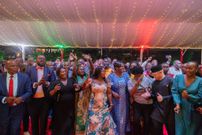Guests danching during the New Year's party at Kisii State Lodge