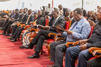 Leaders who attended the funeral service of the late Baringo Senator William Cheptumo
